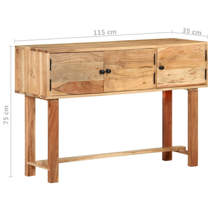 Sideboard 115X35X75 Cm Massivholz Akazie - Fuer Daheim