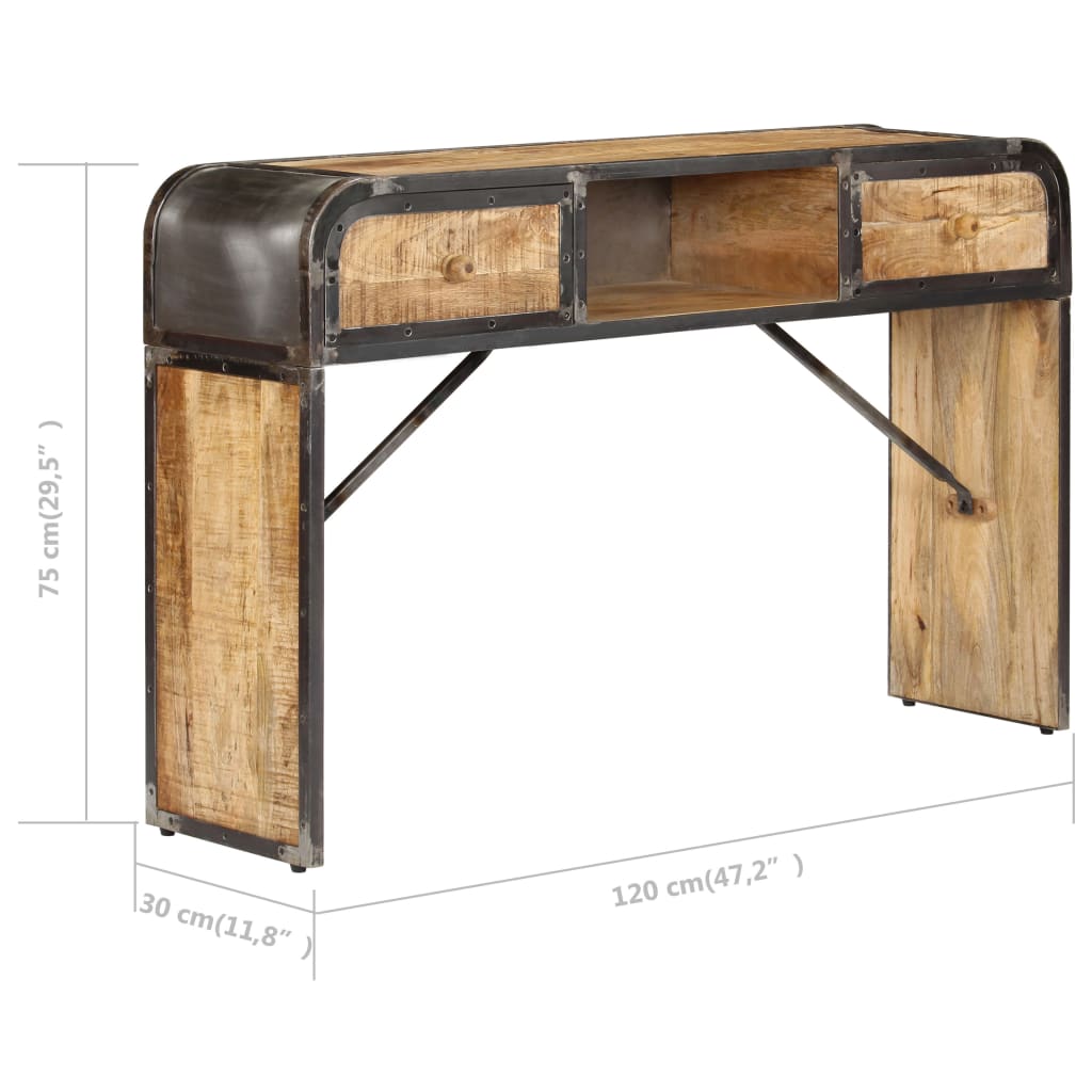 Sideboard 120 X 30 X 75 Cm Mango-Massivholz - Fuer Daheim