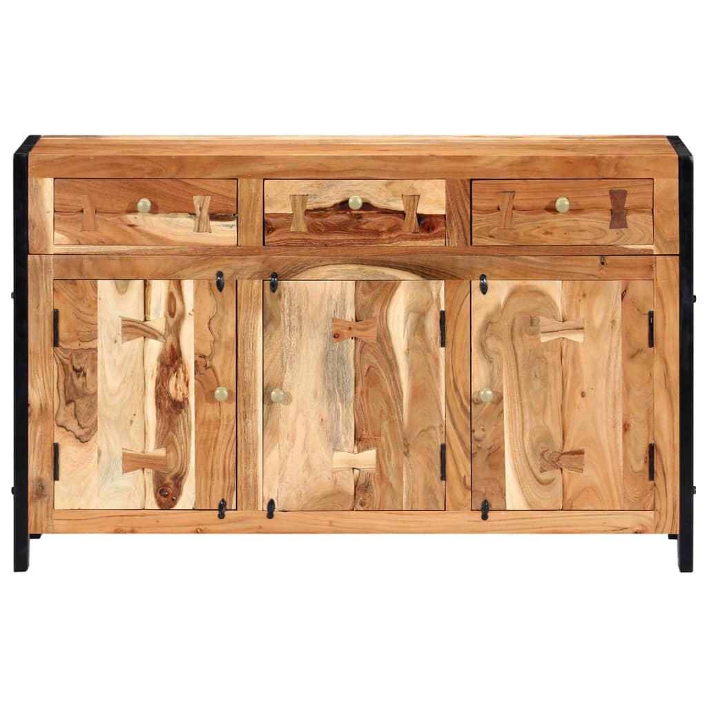 Sideboard 120X35X75 Cm Akazie Massivholz - Fuer Daheim