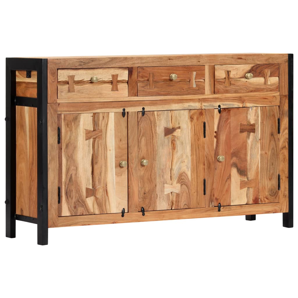 Sideboard 120X35X75 Cm Akazie Massivholz - Fuer Daheim