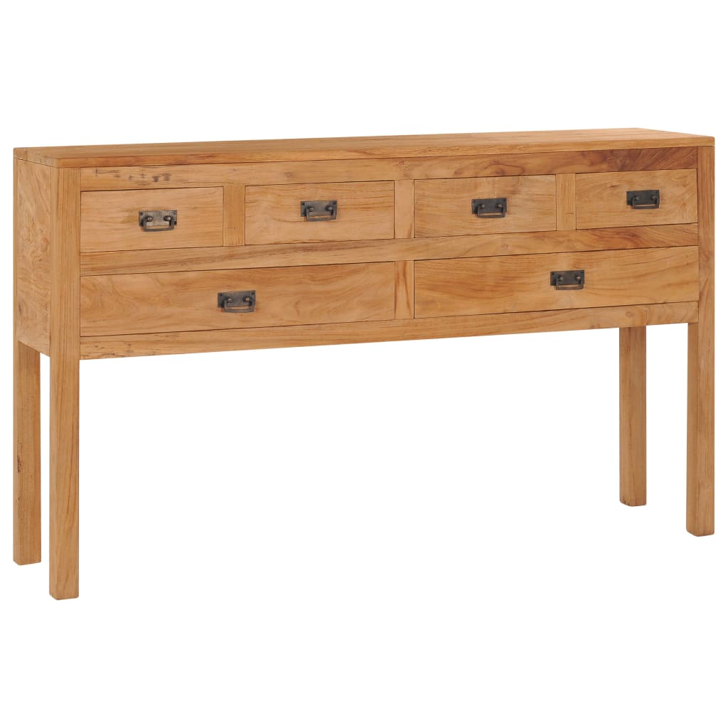 Sideboard 125X30X75 Cm Massivholz Teak - Fuer Daheim