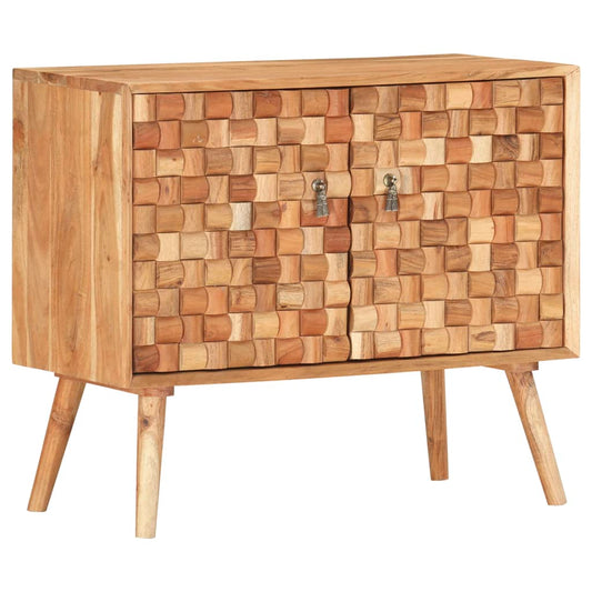 Sideboard 75 X 35 X 65 Cm Massivholz Akazie - Fuer Daheim