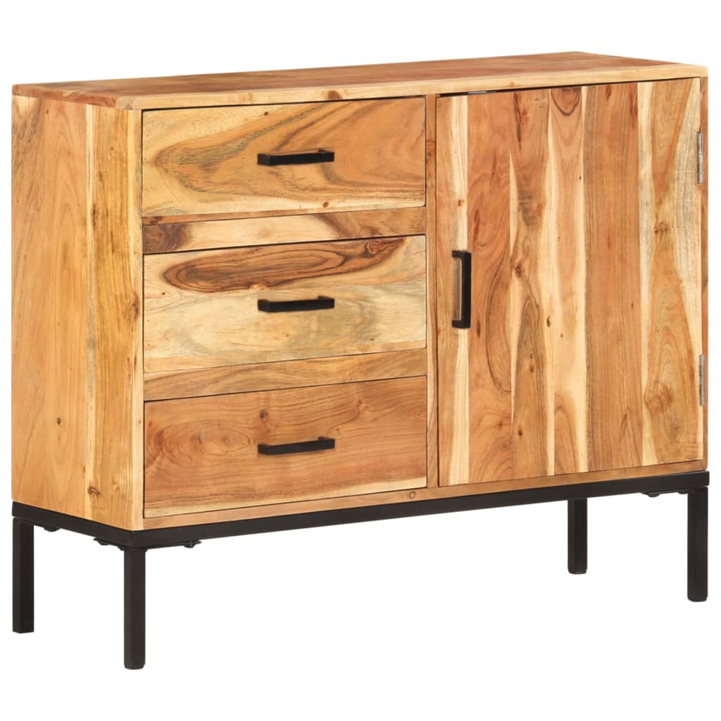 Sideboard 88X30X73 Cm Akazie Massivholz - Fuer Daheim