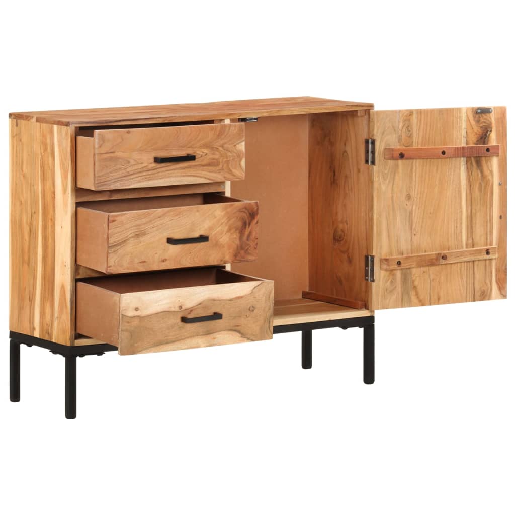 Sideboard 88X30X73 Cm Akazie Massivholz - Fuer Daheim