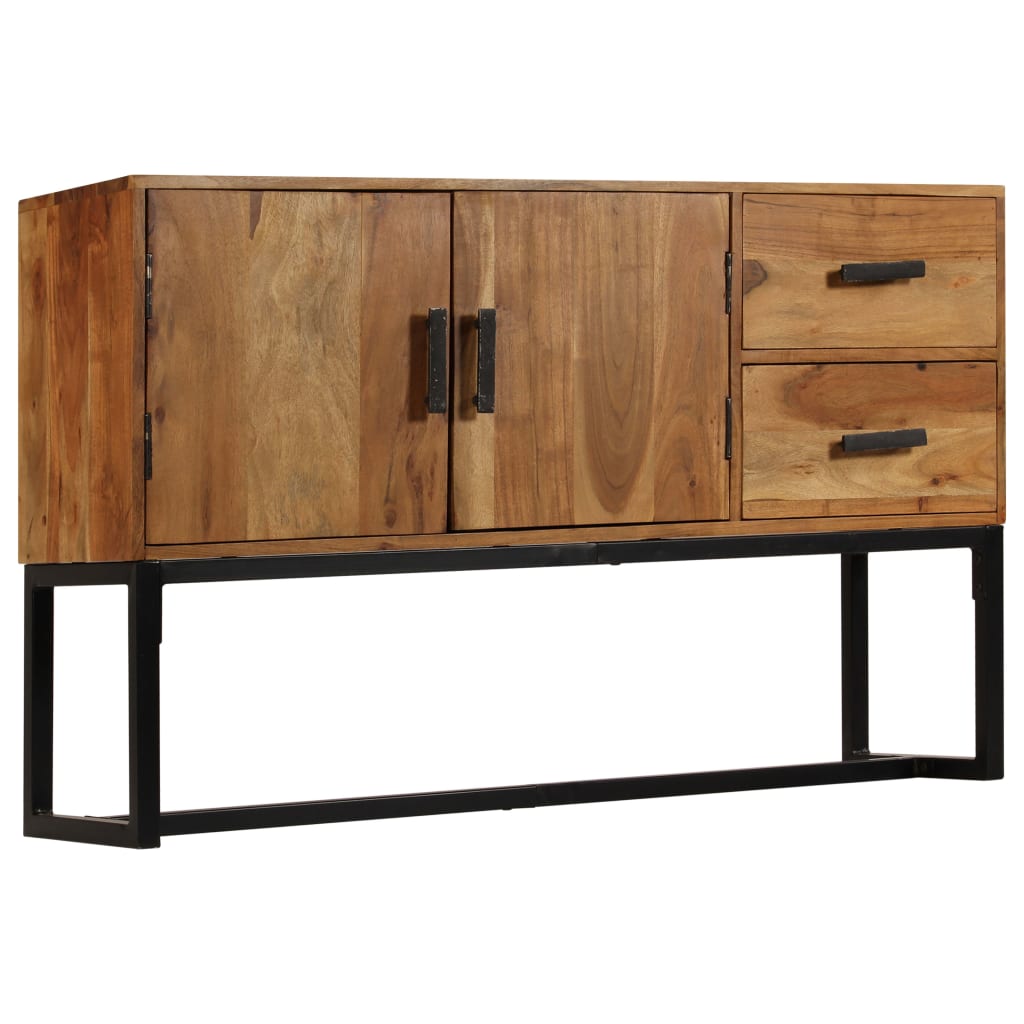 Sideboard Braun 110X30X70 Cm Massivholz Akazie - Fuer Daheim