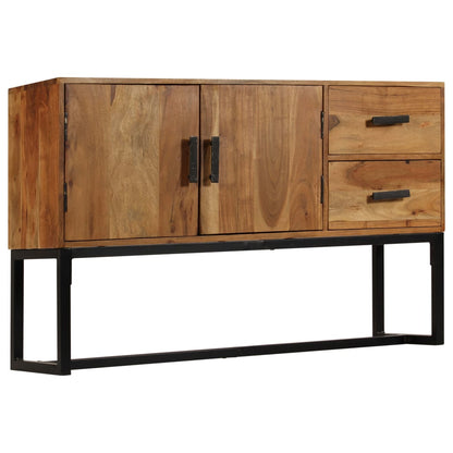 Sideboard Braun 110X30X70 Cm Massivholz Akazie - Fuer Daheim