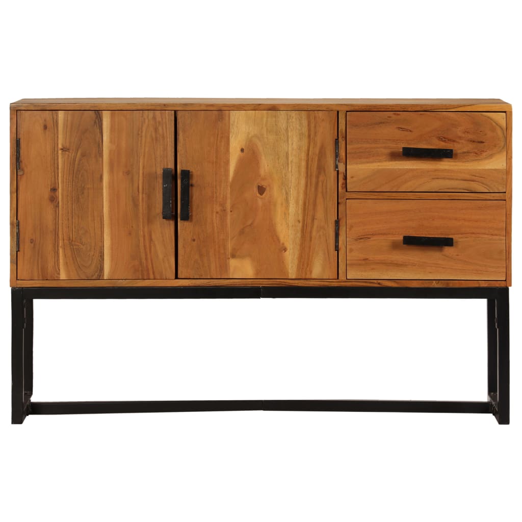 Sideboard Braun 110X30X70 Cm Massivholz Akazie - Fuer Daheim