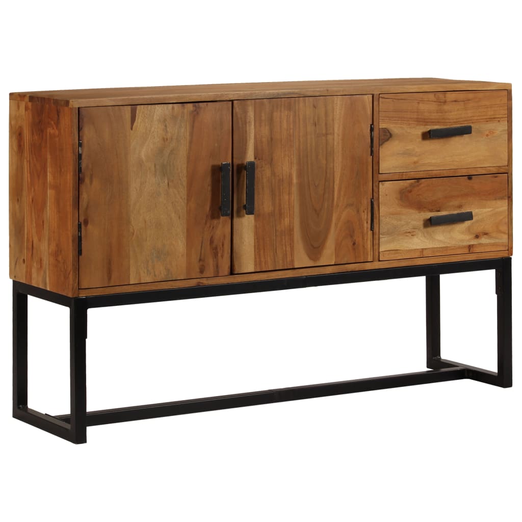 Sideboard Braun 110X30X70 Cm Massivholz Akazie - Fuer Daheim