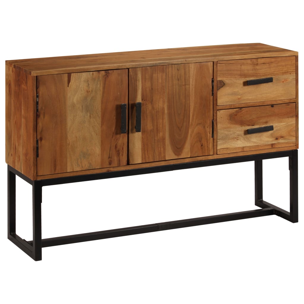 Sideboard Braun 110X30X70 Cm Massivholz Akazie - Fuer Daheim