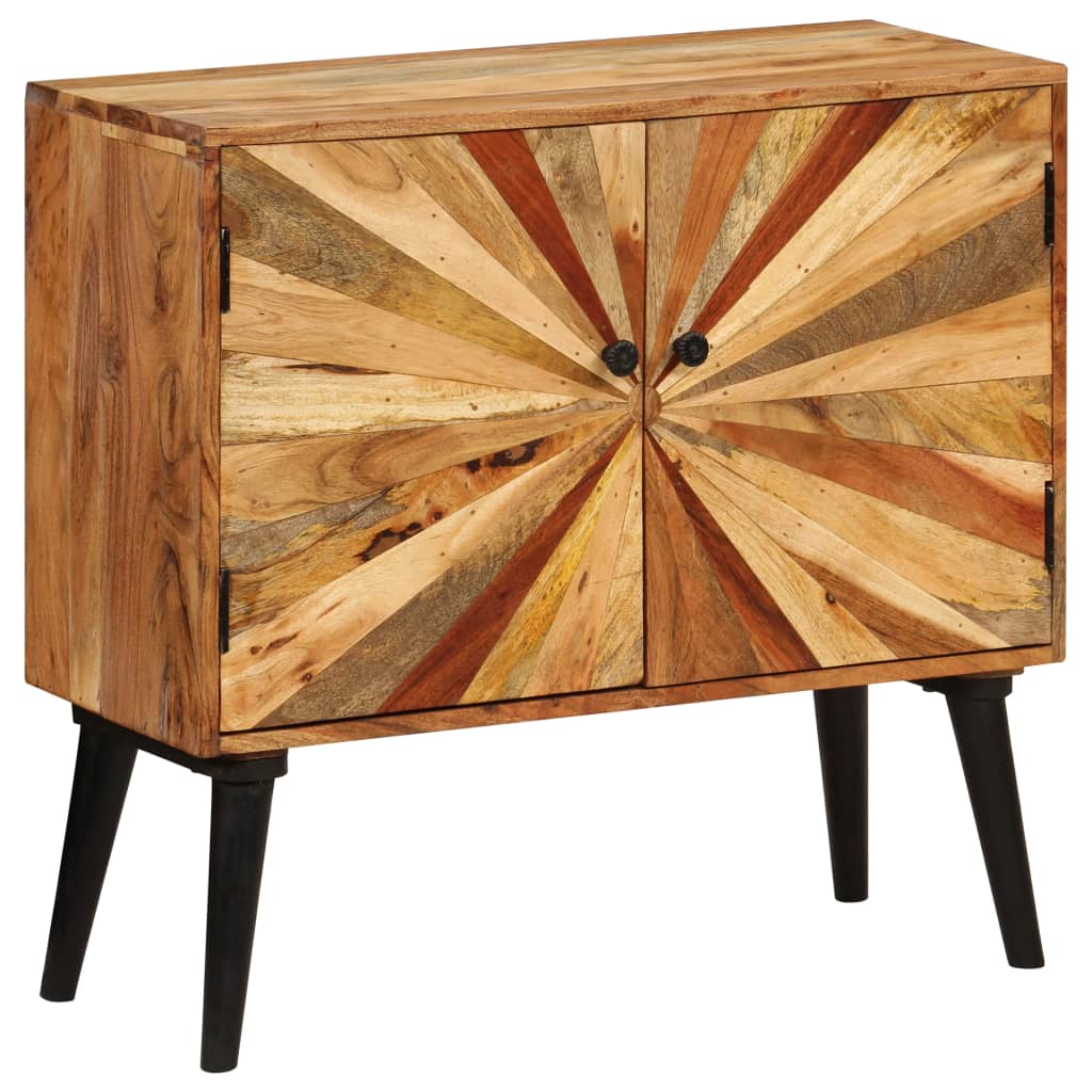 Sideboard Mangoholz Massiv 85X30X75 Cm - Fuer Daheim