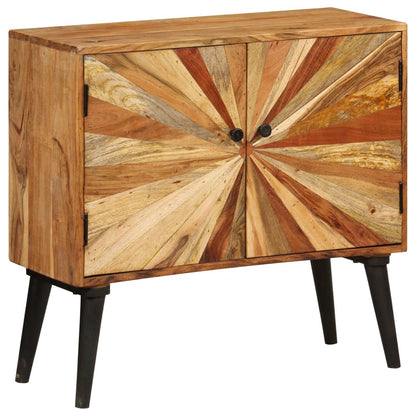 Sideboard Mangoholz Massiv 85X30X75 Cm - Fuer Daheim