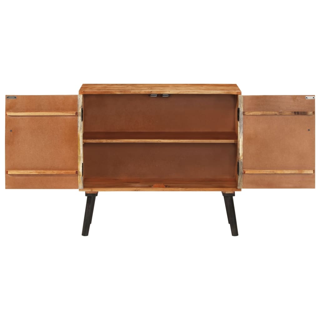 Sideboard Mangoholz Massiv 85X30X75 Cm - Fuer Daheim