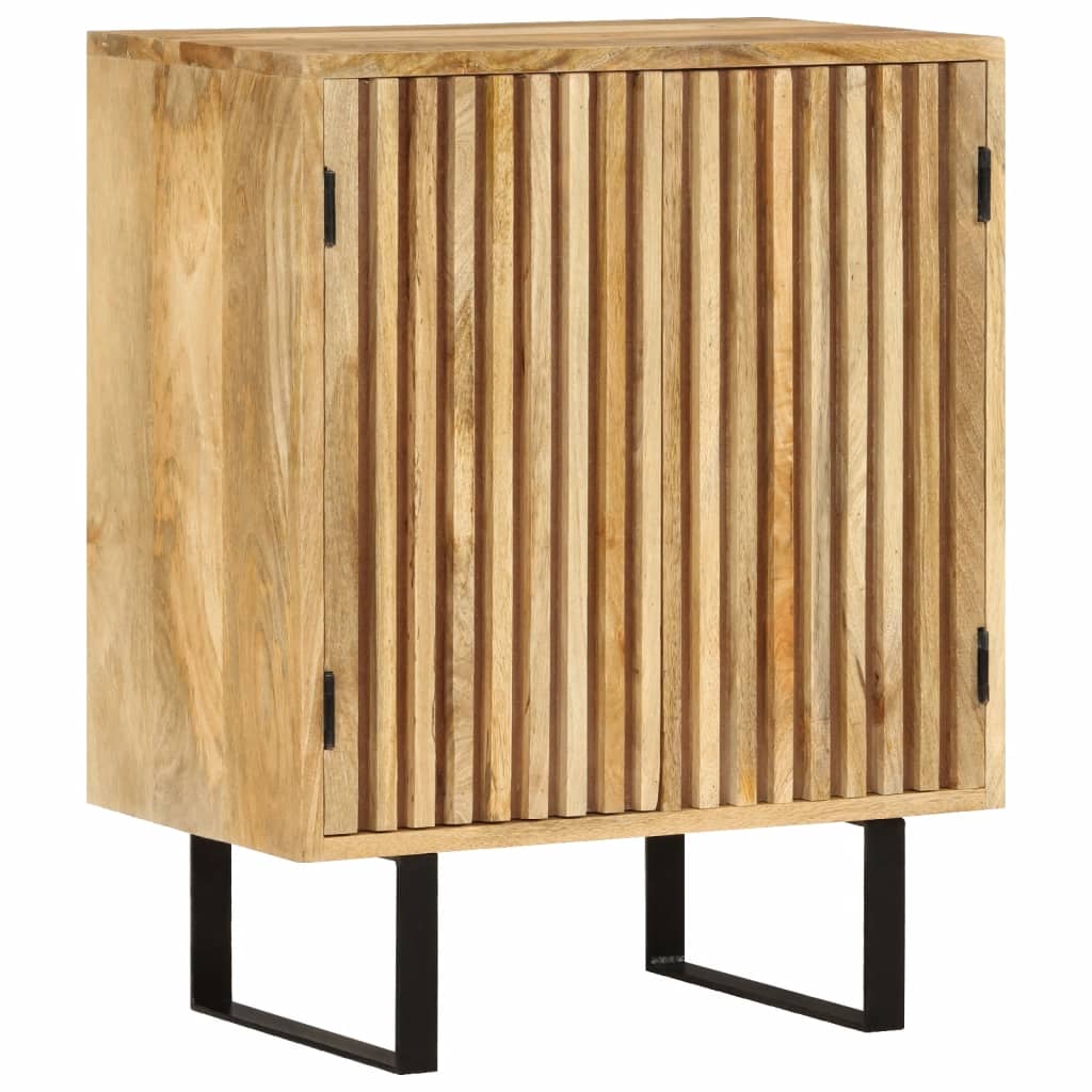 Sideboard Mit 2 Türen 55X35X70 Cm Massivholz Mango - Fuer Daheim