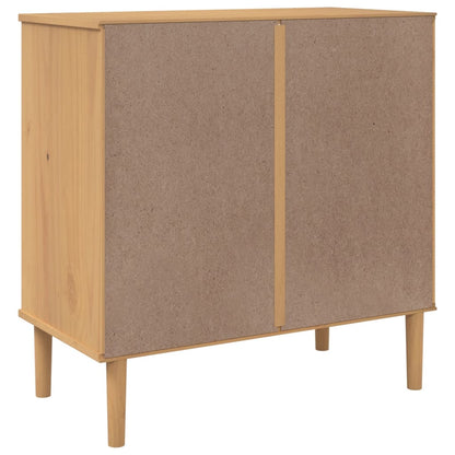 Sideboard Senja Rattan-Optik Braun 80X40X80 Cm Kiefernholz 1 - Fuer Daheim