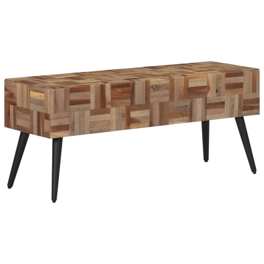 Sitzbank 110X35X45 Cm Recyceltes Massivholz Teak - Fuer Daheim