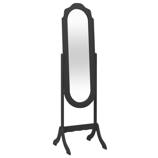 Standspiegel Schwarz 45,5X47,5X160 Cm Holzwerkstoff - Fuer Daheim