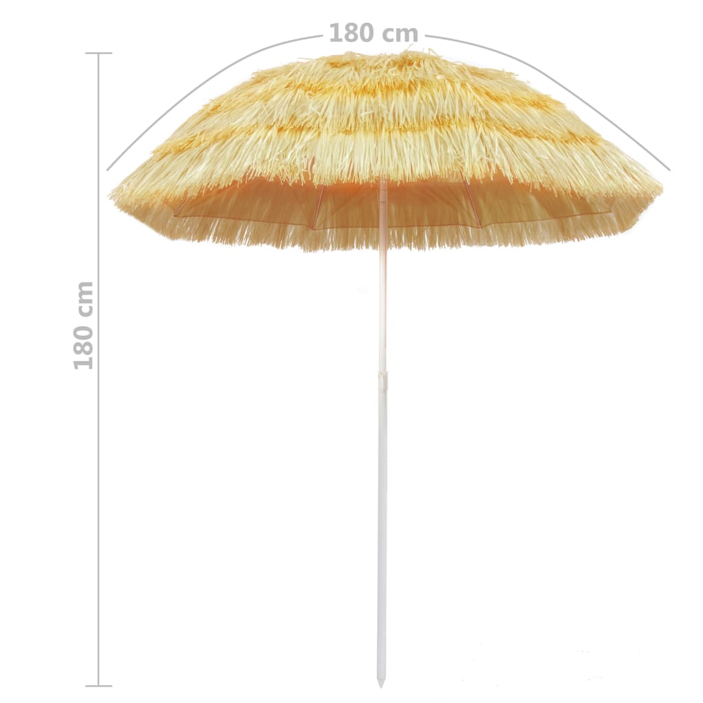 Strandschirm Natur 180 Cm Hawaii Style - Fuer Daheim