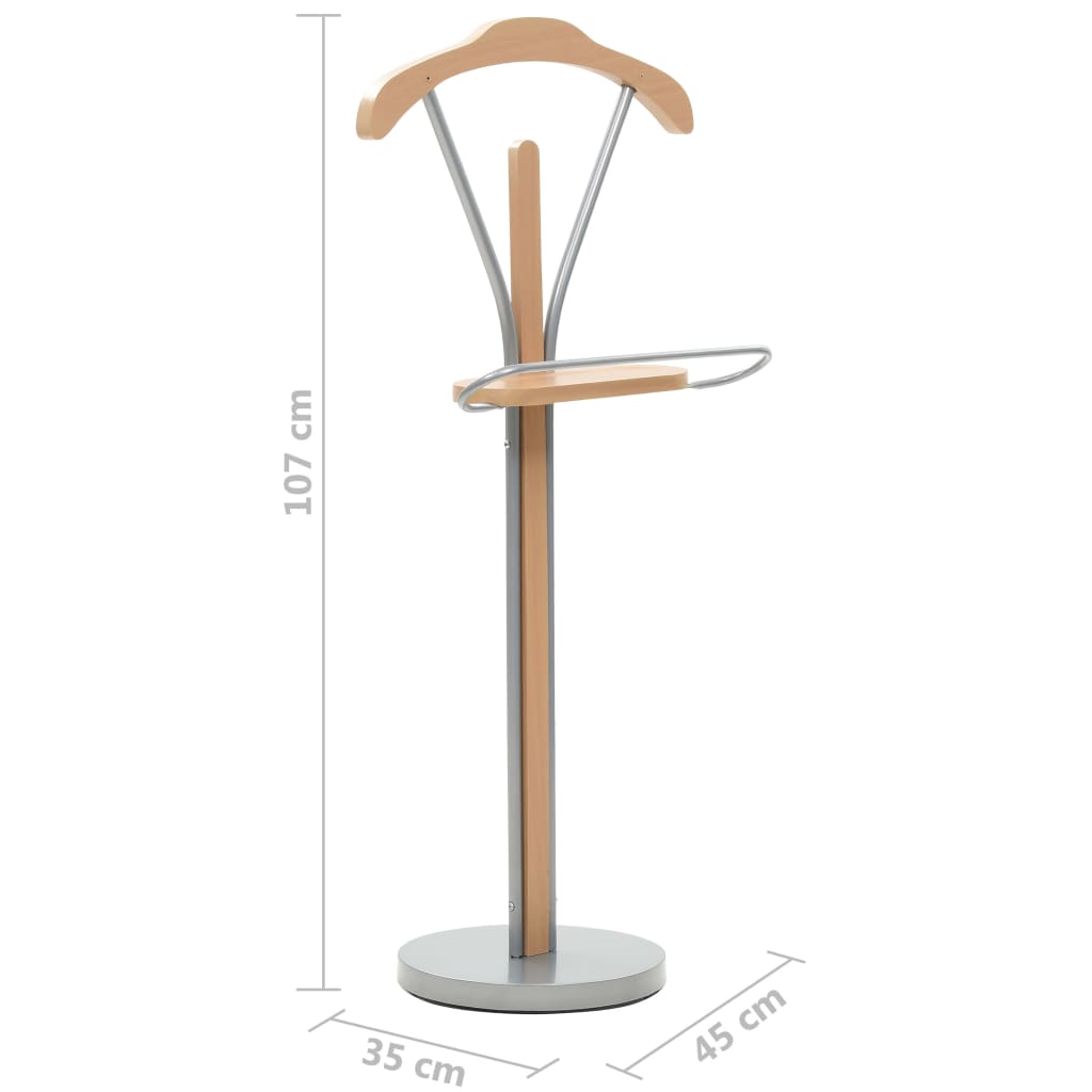 Suit Stand 45 X 35 X 107 Cm Naturell Braun - Fuer Daheim