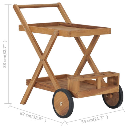 Teewagen Massivholz Teak - Fuer Daheim