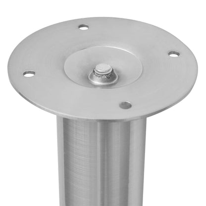 Teleskopische Tischbeine 4 Stk. Gebürstetes Nickel 710-1100 Mm Nickel-gebürstet - Fuer Daheim