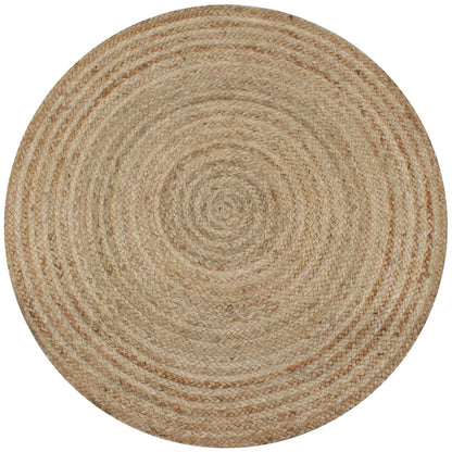 Teppich Jute Geflochten 150 Cm Rund - Fuer Daheim