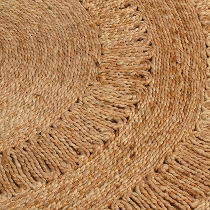 Teppich Jute Handgeflochten 120 Cm Rund - Fuer Daheim