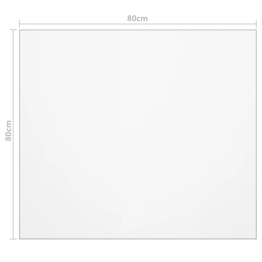 Tischfolie Matt 80X80 Cm 1,6 Mm Pvc 80 x 80 cm - Fuer Daheim