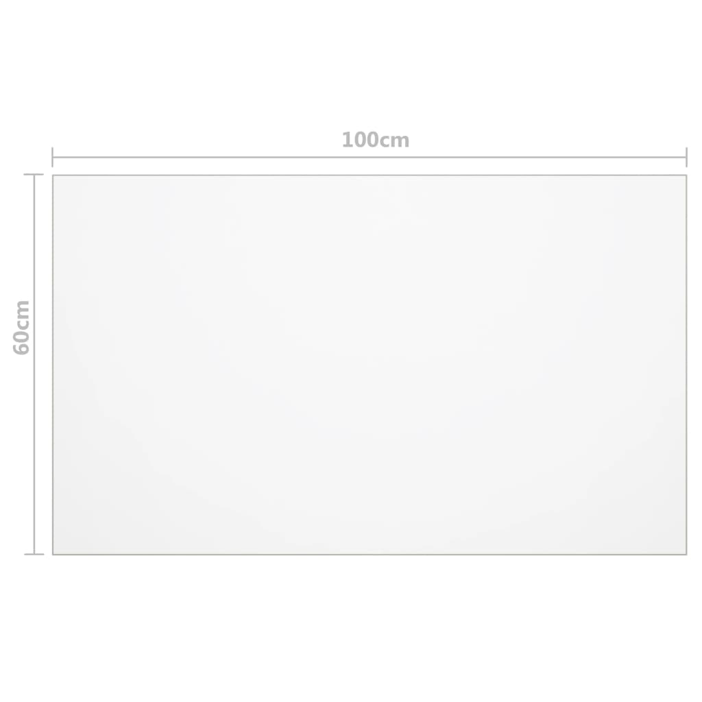 Tischfolie Transparent 100X60 Cm 1,6 Mm Pvc 100 x 60 cm - Fuer Daheim