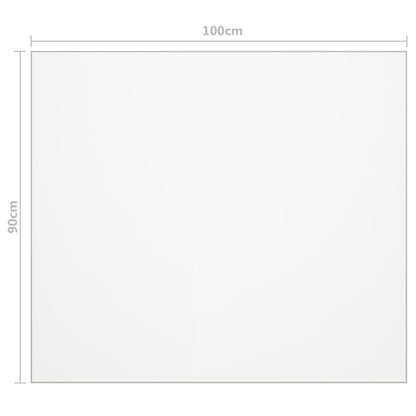 Tischfolie Transparent 100X90 Cm 1,6 Mm Pvc 100 x 90 cm - Fuer Daheim