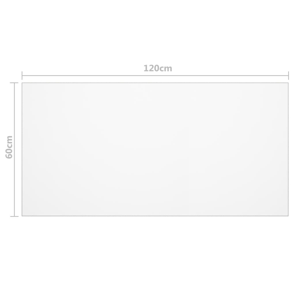 Tischfolie Transparent 120X60 Cm 1,6 Mm Pvc 120 x 60 cm - Fuer Daheim