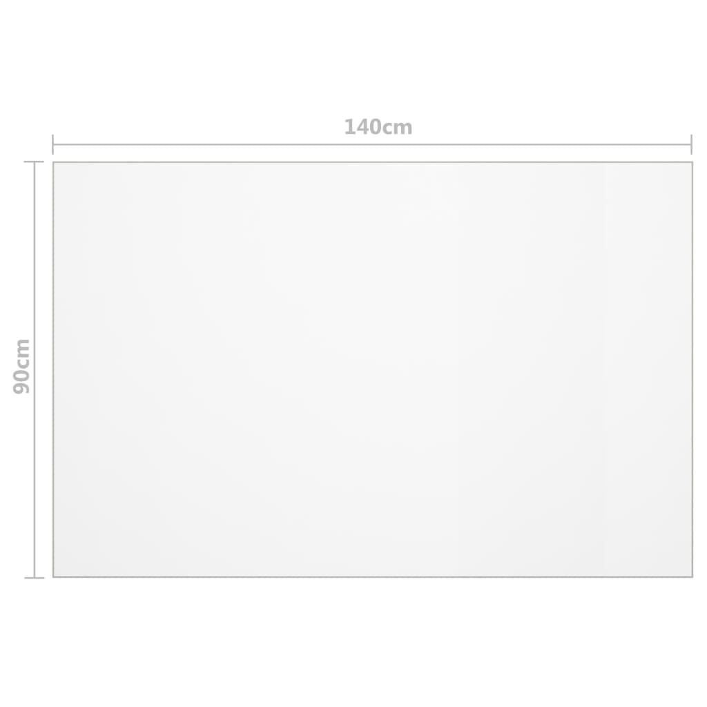 Tischfolie Transparent 140X90 Cm 1,6 Mm Pvc 140 x 90 cm - Fuer Daheim