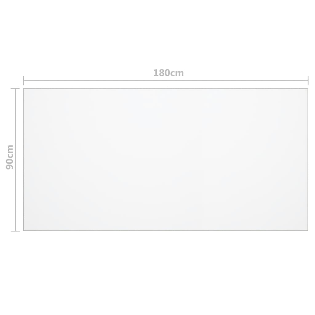 Tischfolie Transparent 180X90 Cm 1,6 Mm Pvc 180 x 90 cm - Fuer Daheim