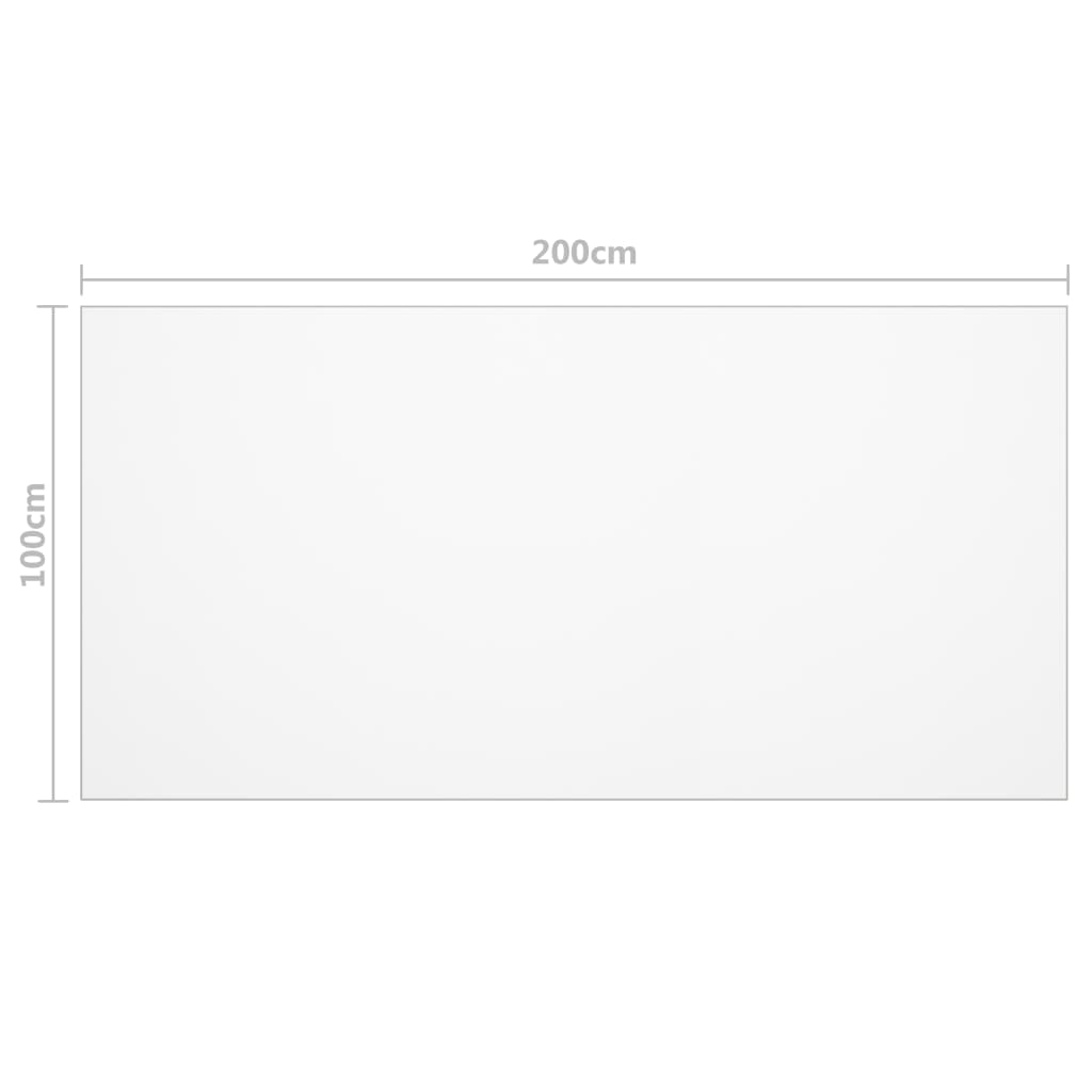 Tischfolie Transparent 200X100 Cm 1,6 Mm Pvc 200 x 100 cm - Fuer Daheim