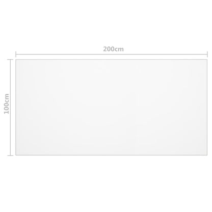 Tischfolie Transparent 200X100 Cm 1,6 Mm Pvc 200 x 100 cm - Fuer Daheim