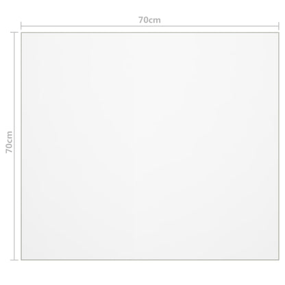 Tischfolie Transparent 70X70 Cm 1,6 Mm Pvc 70 x 70 cm - Fuer Daheim