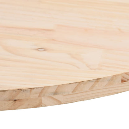 Tischplatte 60X30X2,5 Cm Massivholz Kiefer Oval Natur 60 x 30 x 2.5 cm - Fuer Daheim
