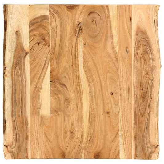 Tischplatte Massivholz Akazie 58X(50-60)X2,5 Cm 58 x 60 x 2.5 cm - Fuer Daheim