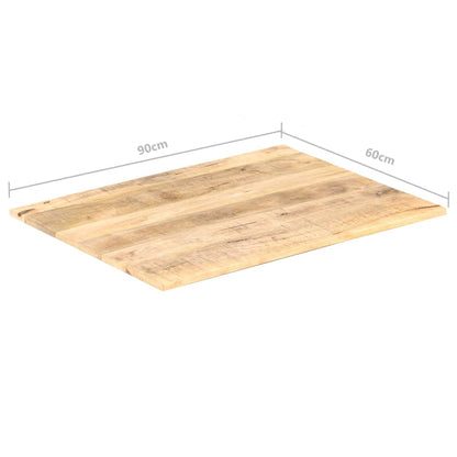 Tischplatte Massivholz Mango 15-16 Mm 90X60 Cm 90 x 60 cm 15-16 mm massives Mangoholz - Fuer Daheim