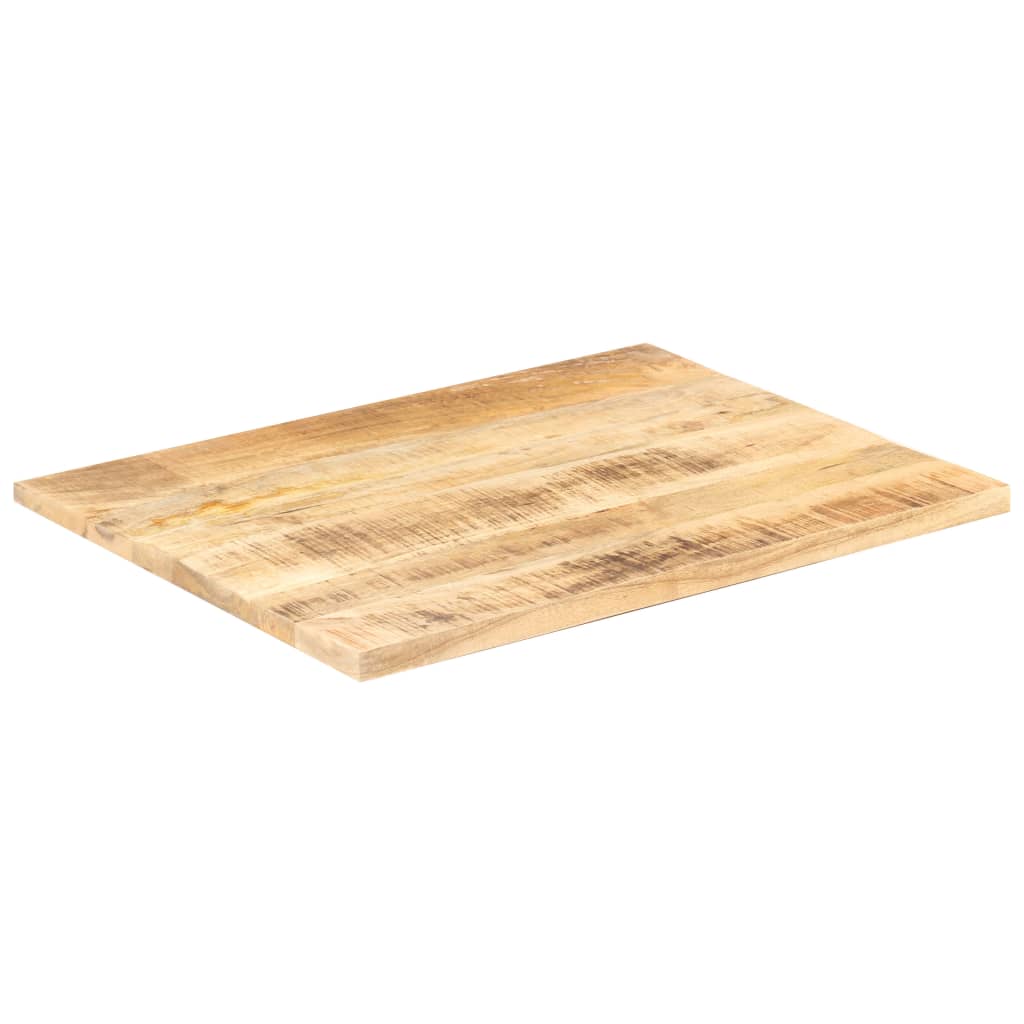 Tischplatte Massivholz Mango 25-27 Mm 80X60 Cm 80 x 60 cm 25-27 mm massives Mangoholz - Fuer Daheim