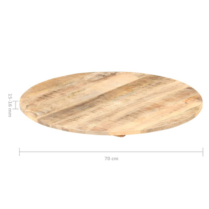 Tischplatte Massivholz Mango Rund 15-16 Mm 70 Cm 70 cm 15-16 mm massives Mangoholz - Fuer Daheim