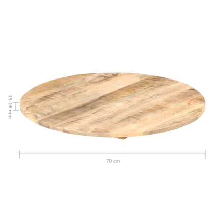 Tischplatte Massivholz Mango Rund 15-16 Mm 80 Cm 80 cm 15-16 mm massives Mangoholz - Fuer Daheim