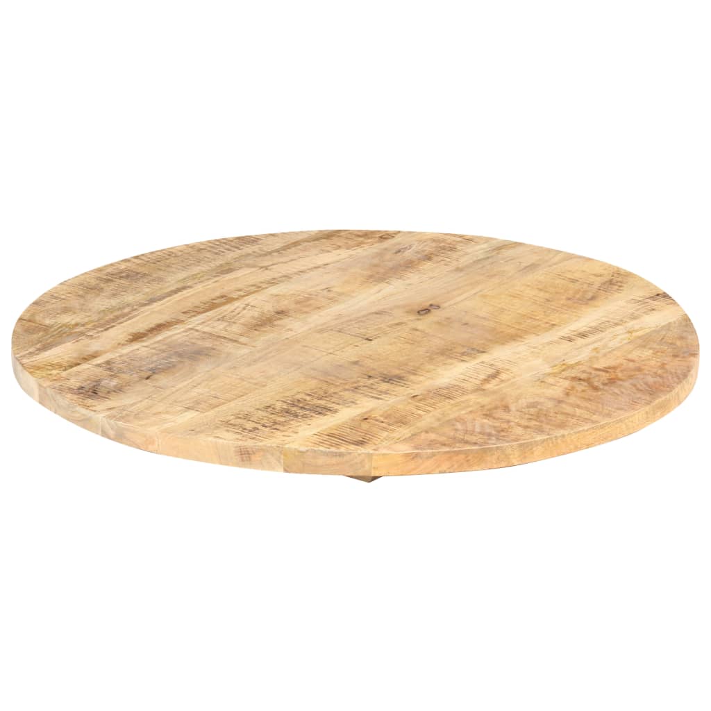 Tischplatte Massivholz Mango Rund 25-27 Mm 70 Cm 70 cm 25-27 mm massives Mangoholz - Fuer Daheim