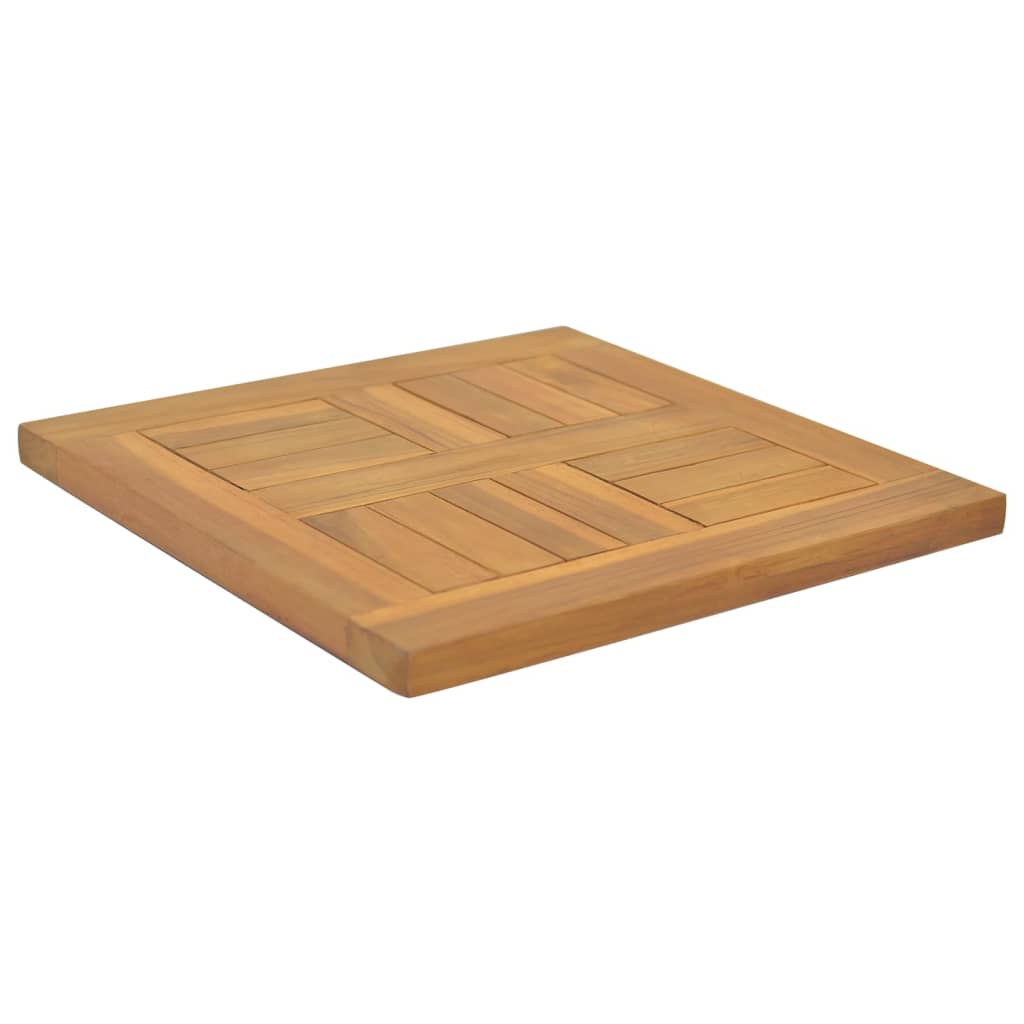 Tischplatte Quadratisch 40X40X2,5 Cm Massivholz Teak 40 x 40 x 2.5 cm - Fuer Daheim