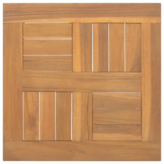 Tischplatte Quadratisch 40X40X2,5 Cm Massivholz Teak 40 x 40 x 2.5 cm - Fuer Daheim