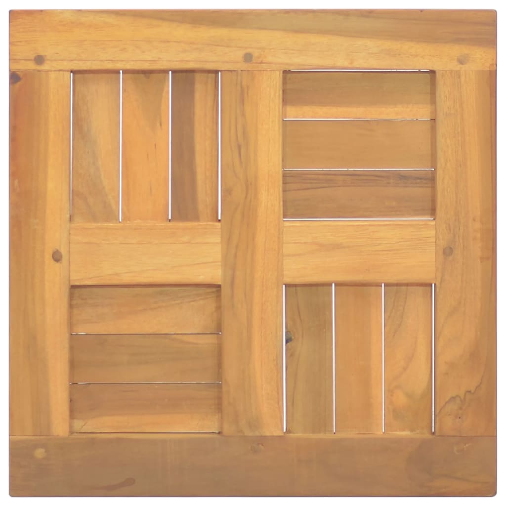 Tischplatte Quadratisch 40X40X2,5 Cm Massivholz Teak 40 x 40 x 2.5 cm - Fuer Daheim