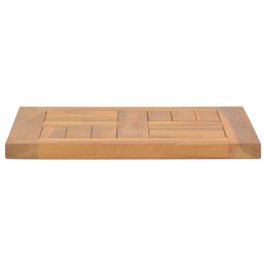 Tischplatte Quadratisch 40X40X2,5 Cm Massivholz Teak 40 x 40 x 2.5 cm - Fuer Daheim