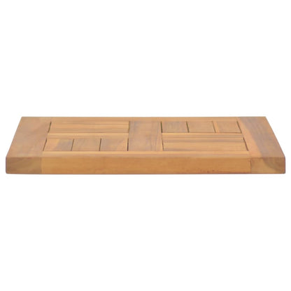 Tischplatte Quadratisch 40X40X2,5 Cm Massivholz Teak 40 x 40 x 2.5 cm - Fuer Daheim