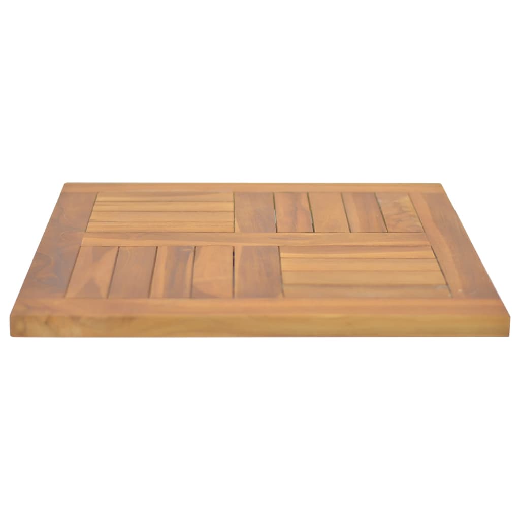 Tischplatte Quadratisch 50X50X2,5 Cm Massivholz Teak 50 x 50 x 2.5 cm - Fuer Daheim