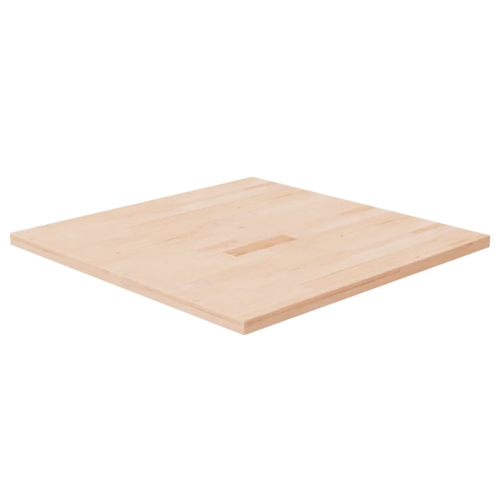 Tischplatte Quadratisch 70X70X2,5 Cm Eichenholz Unbehandelt Natur 70 x 70 x 2.5 cm - Fuer Daheim