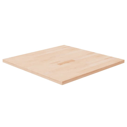 Tischplatte Quadratisch 70X70X2,5 Cm Eichenholz Unbehandelt Natur 70 x 70 x 2.5 cm - Fuer Daheim